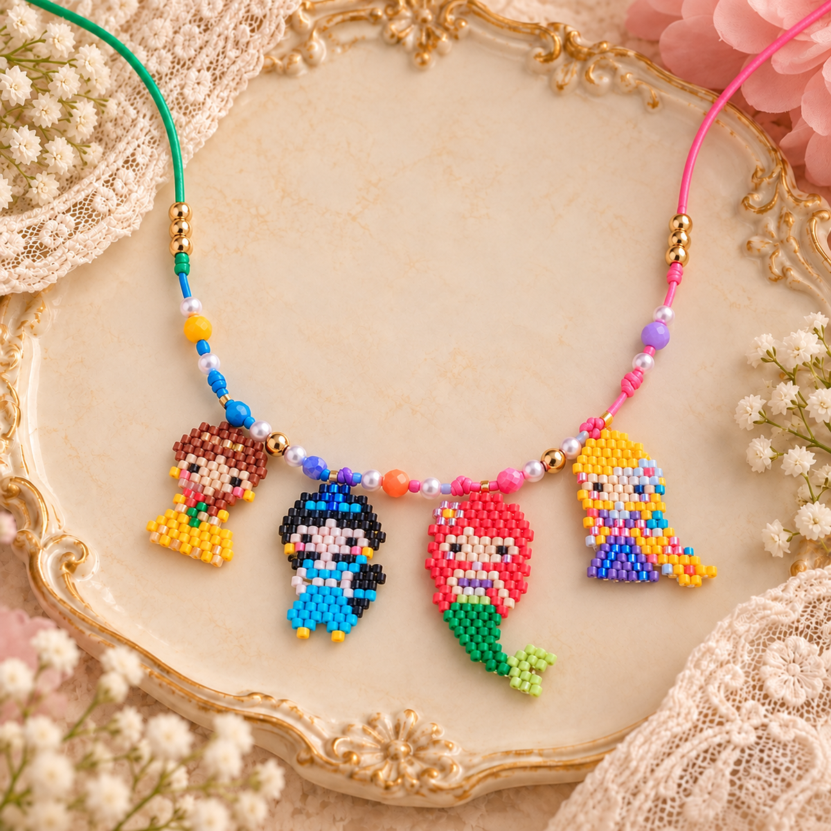 Collar princesas niñas