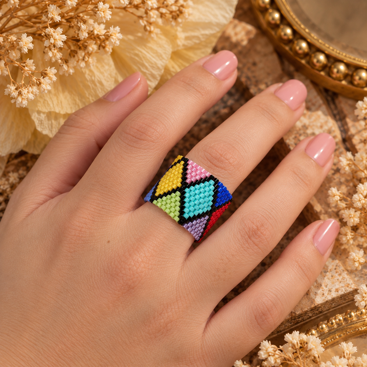 Anillo rombos