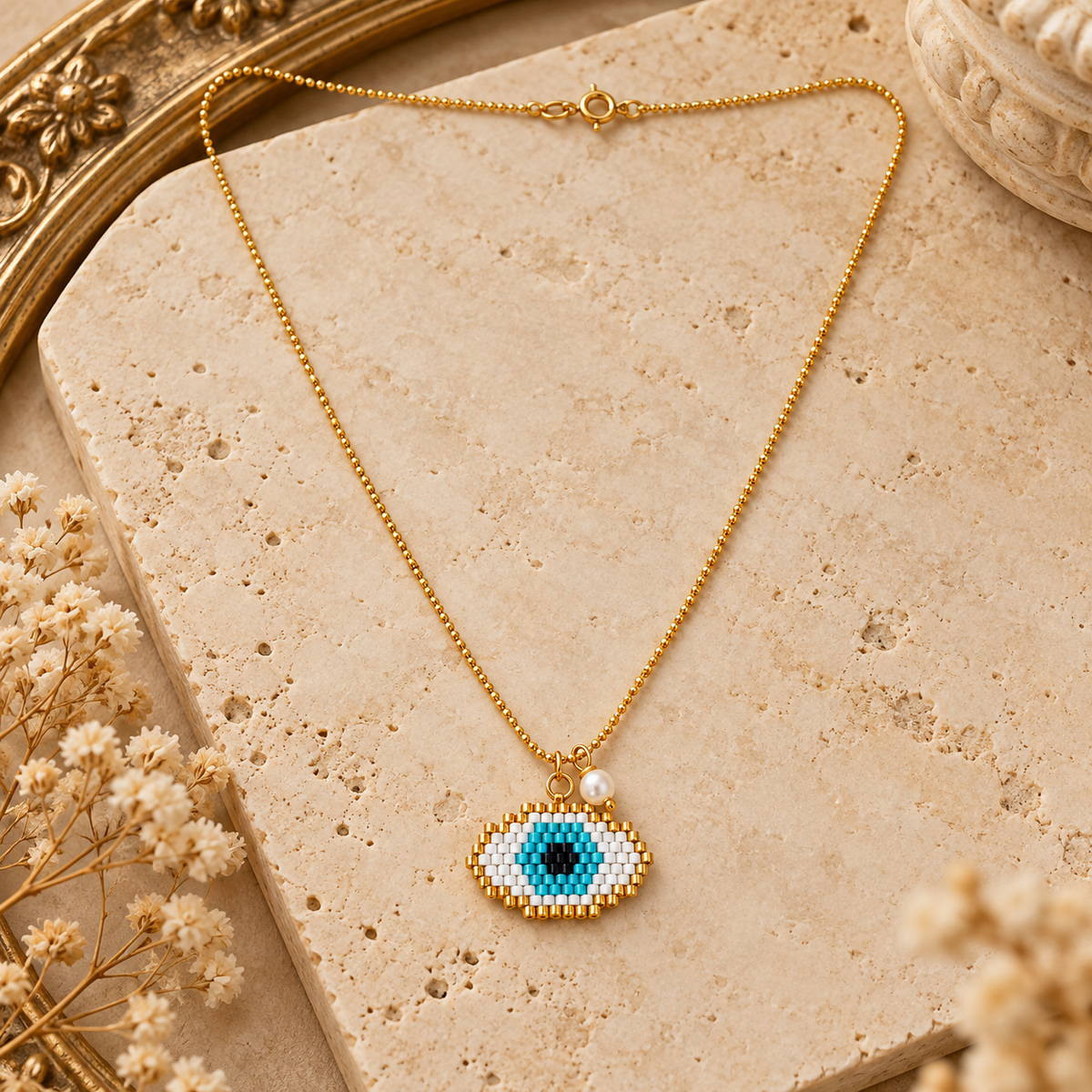 Collar ojo turco
