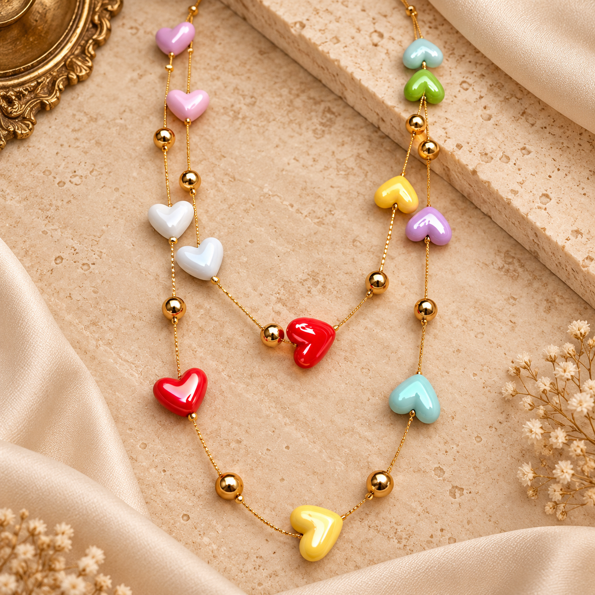 Collar doble colores