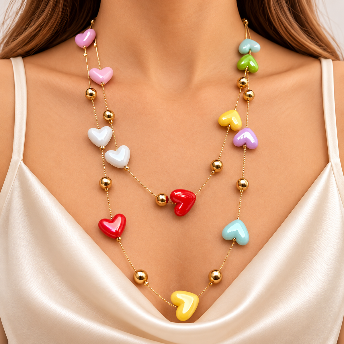 Collar doble colores