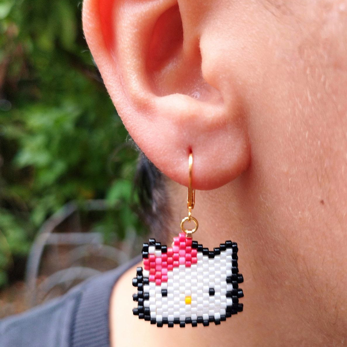 Aretes hello kitty