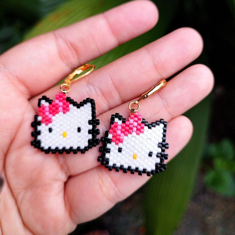 Aretes hello kitty