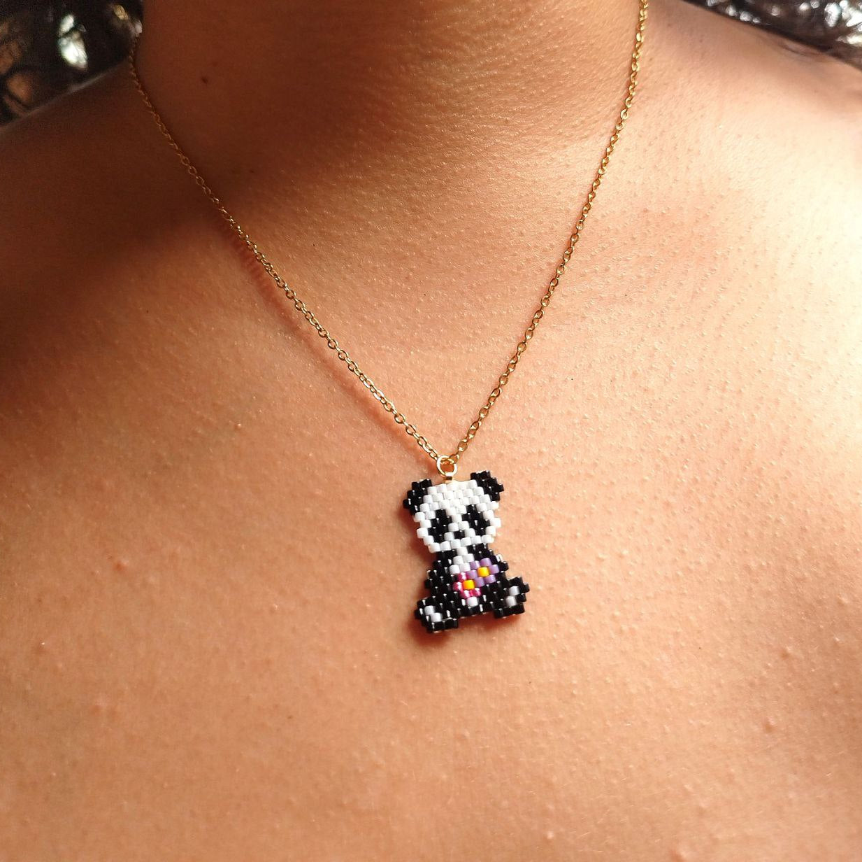 collar oso panda