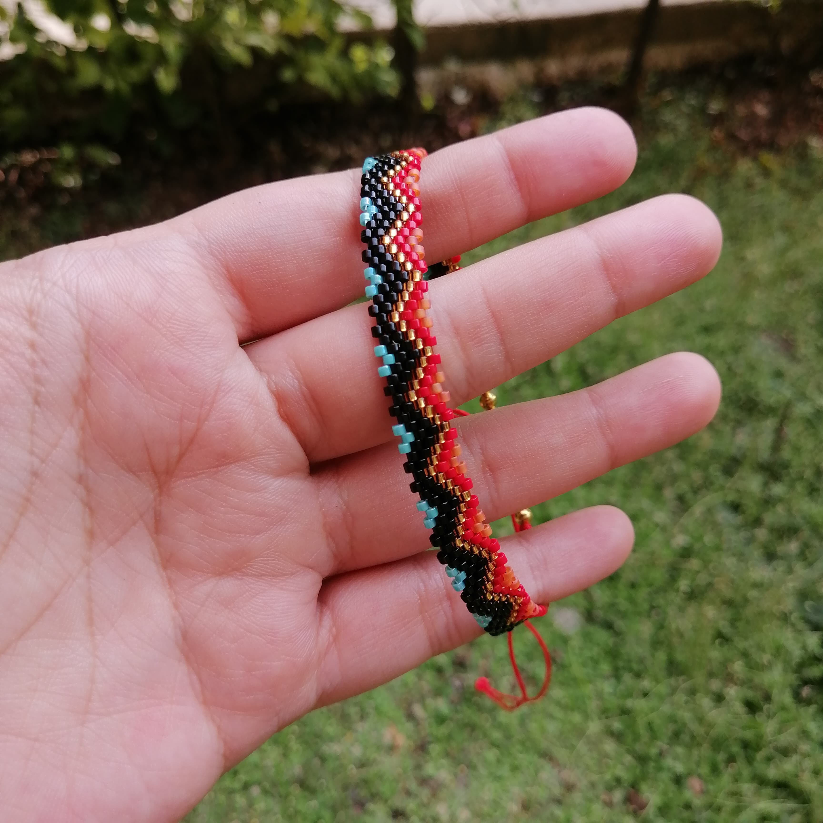 Tobillera Tejida negra