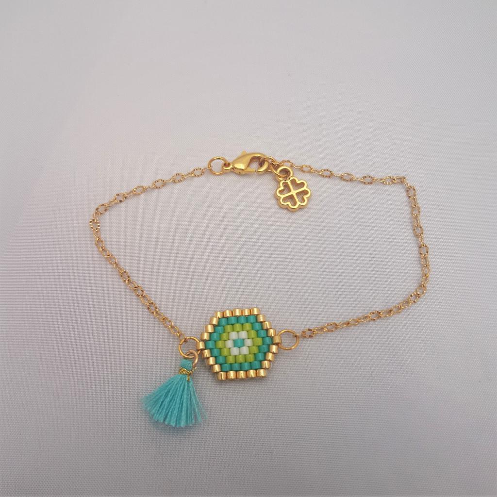 Pulsera hexagono