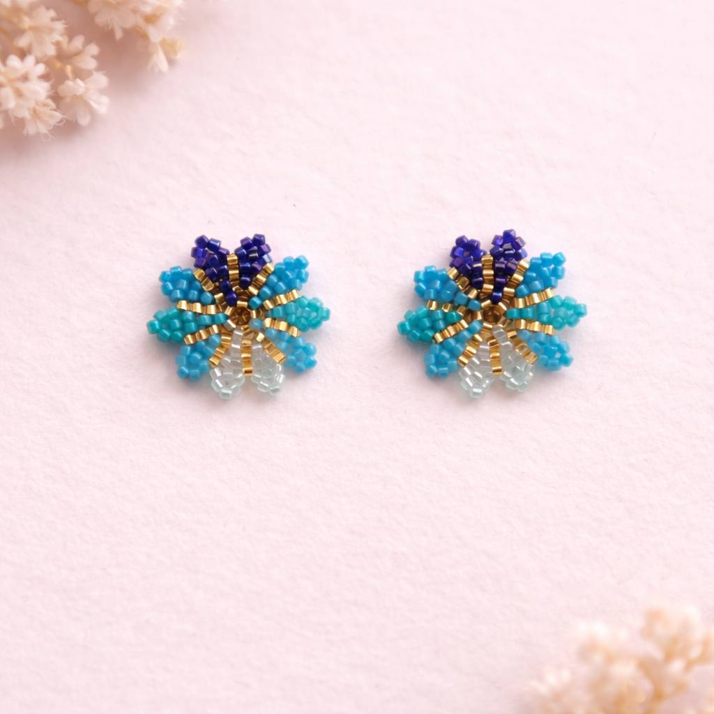 topos circulares azules