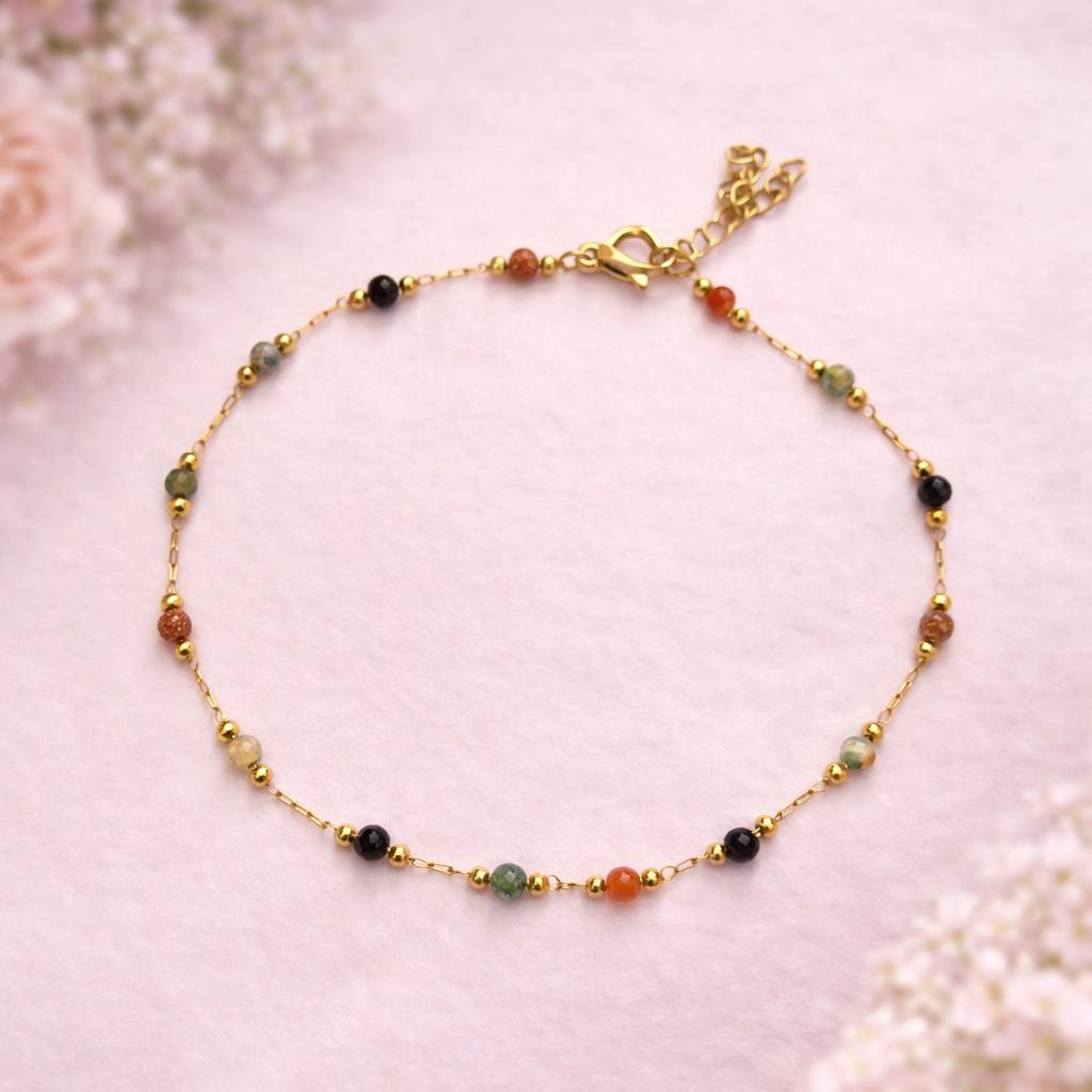 Tobillera Dorada agatta