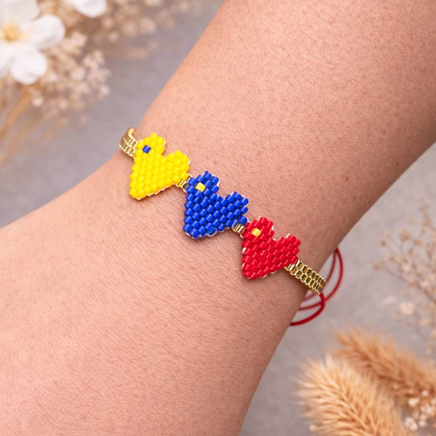 Pulsera corazones colombia