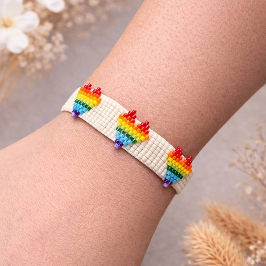 Manilla corazones rainbow