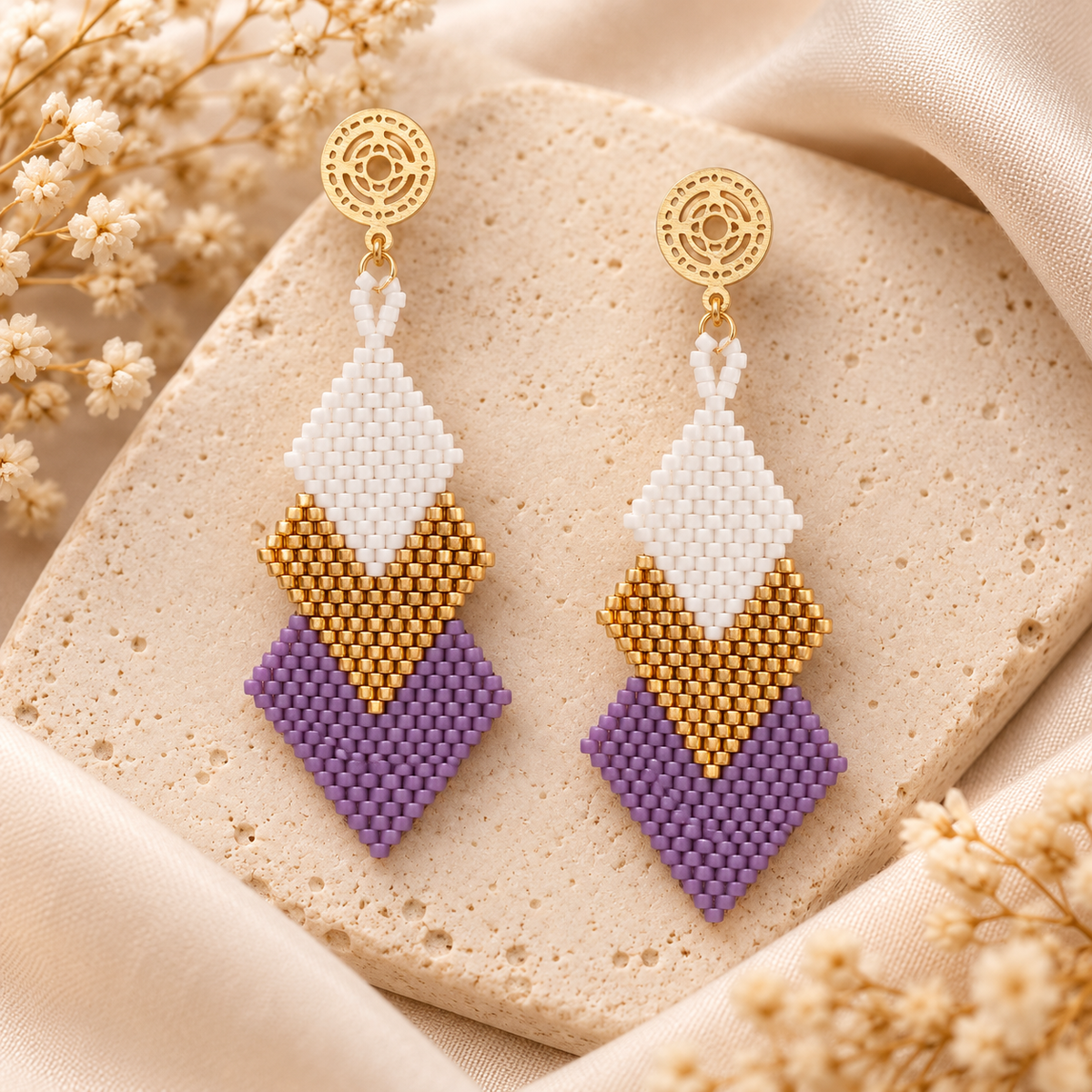 Aretes rombos