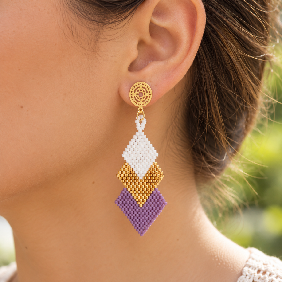 Aretes rombos