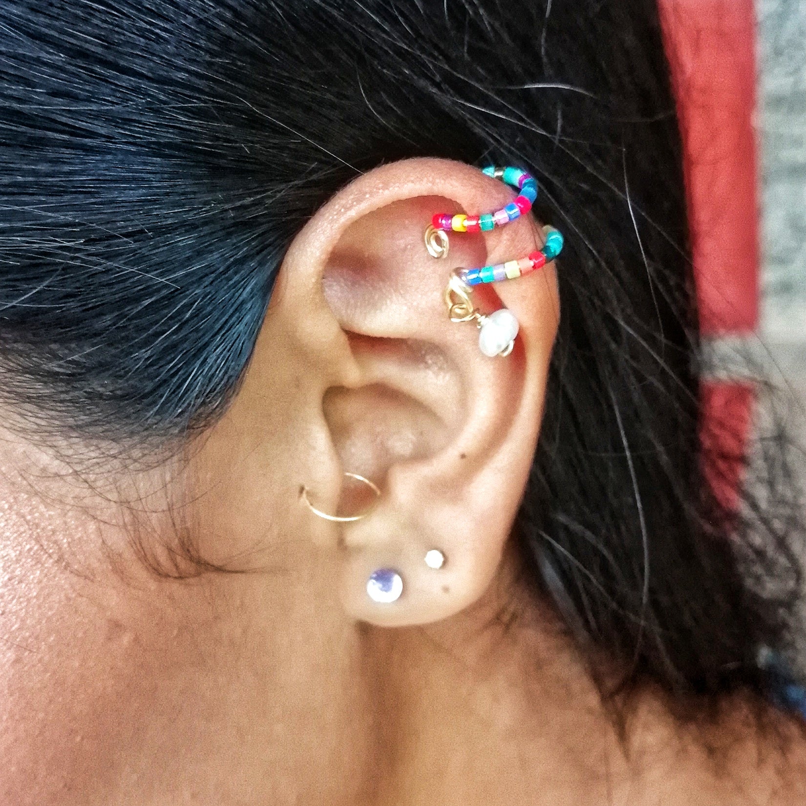 Earcuff arcoiris