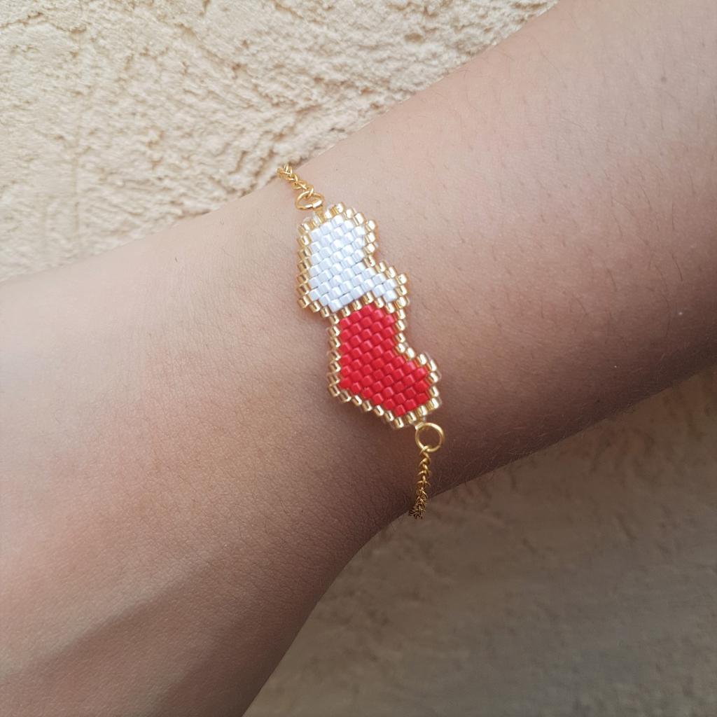 Pulsera corazones unidos