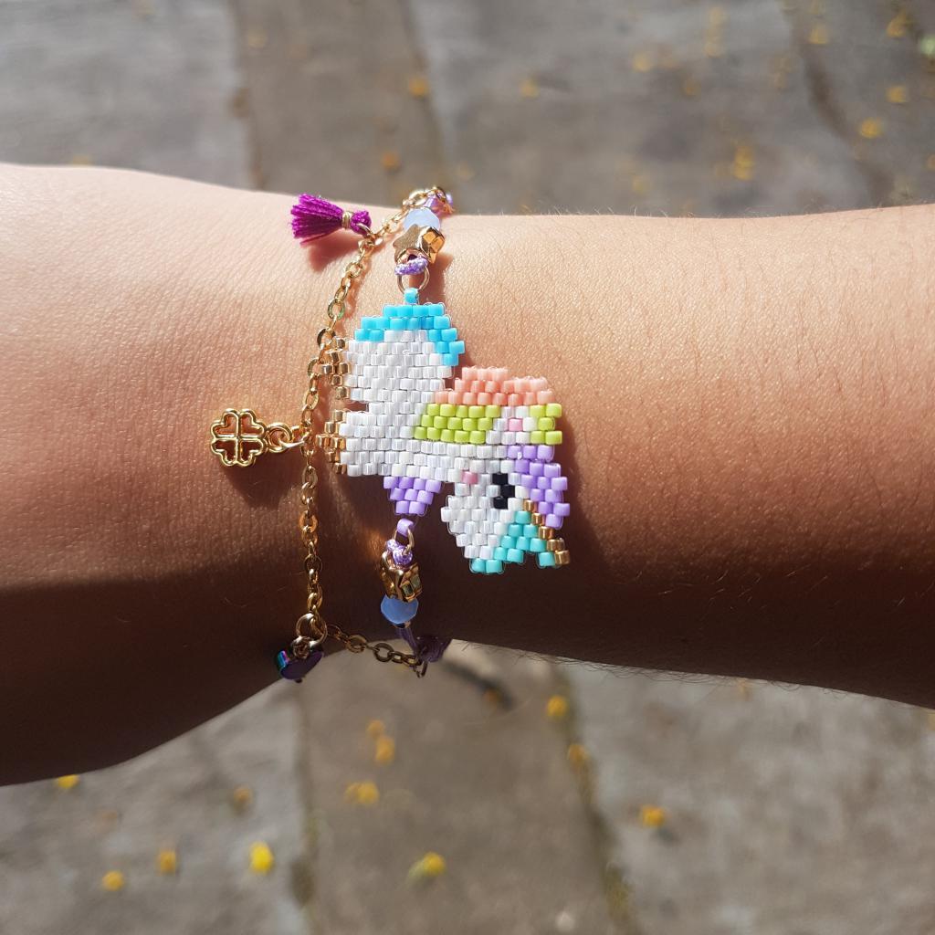 Duo pulsera unicornio