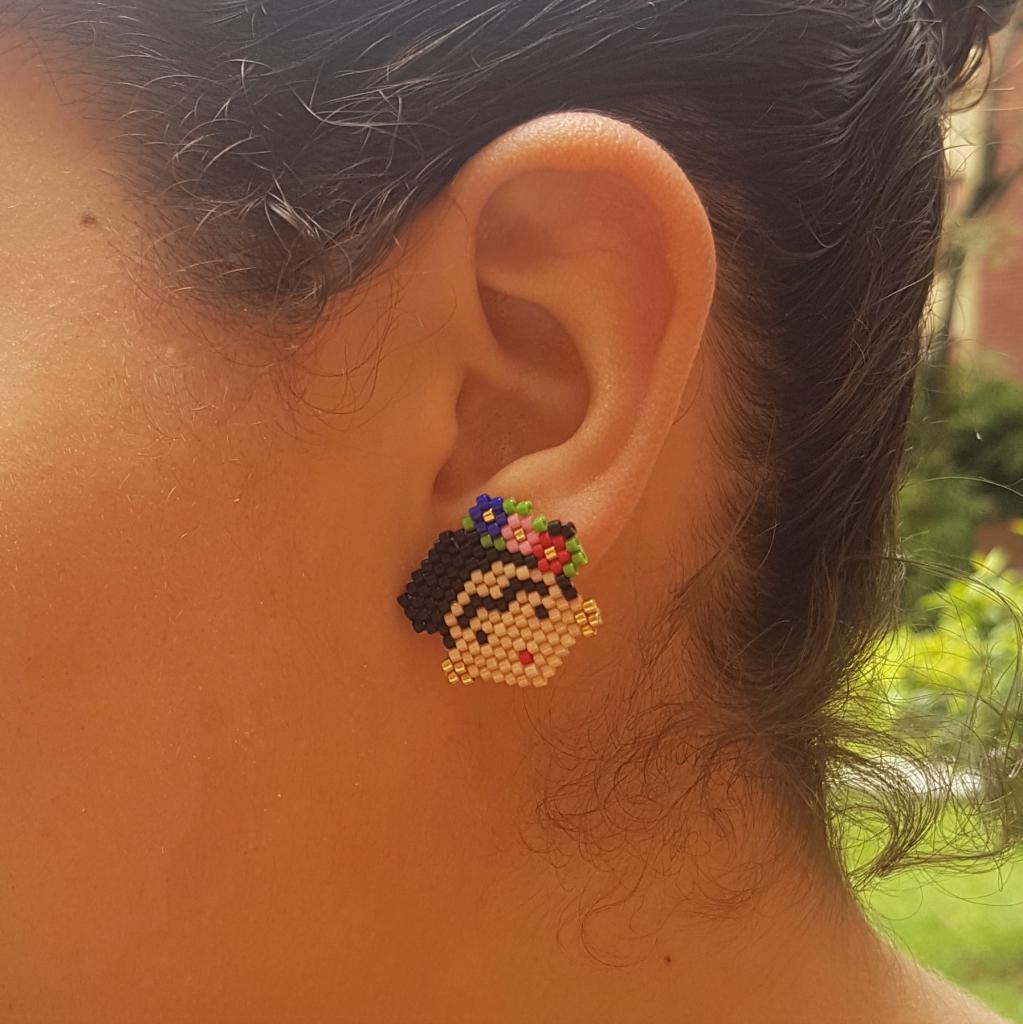 Aretes carita de frida